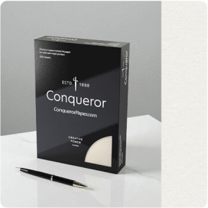 Conqueror A4 Paper Brilliant White Laid 100g - Pack Of 50 Sheets