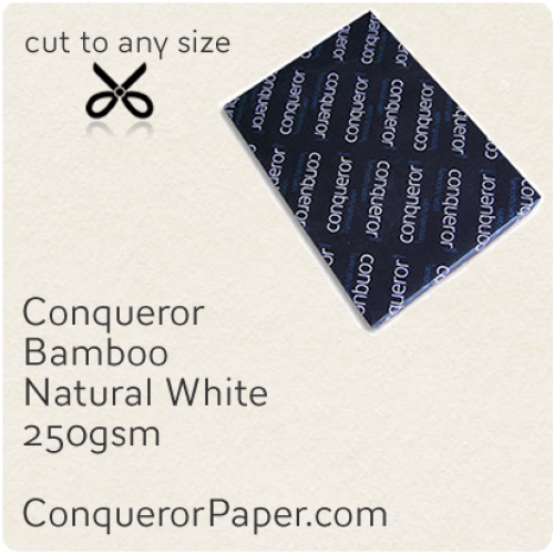 PAPER - Bamboo.64052, TINT:NaturalWhite, FINISH:Bamboo, PAPER:250gsm, SIZE:700x1000mm, QTY:100Sheets, WATERMARK:No 