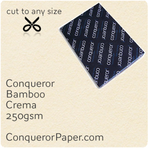 PAPER - Bamboo.64457, TINT:Crema, FINISH:Bamboo, PAPER:250gsm, SIZE:700x1000mm, QTY:100Sheets, WATERMARK:No 