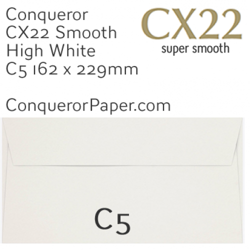 ENVELOPES - CX22.01546, TINT=HighWhite, WINDOW=NoWindow, TYPE=Wallet, QUANTITY=250, SIZE=C5-162x229mm