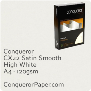 PAPER - CX22.42475C, TINT:HighWhite, FINISH:CX22, PAPER:120gsm, SIZE:A4-210x297mm, QUANTITY:250Sheets, WATERMARKED:No