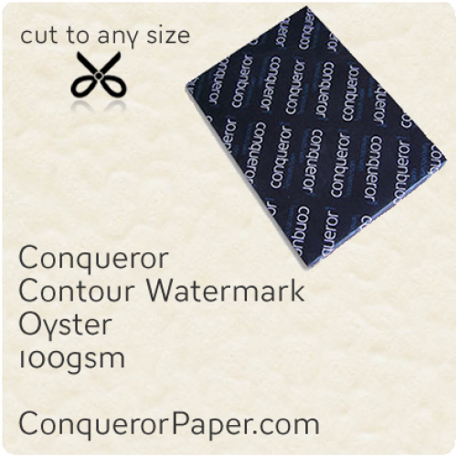 PAPER - CONTOUR.25768, TINT:Oyster, FINISH:Contour, PAPER:100gsm, SIZE:450x640mm, QUANTITY:500Sheets, WATERMARK:Yes