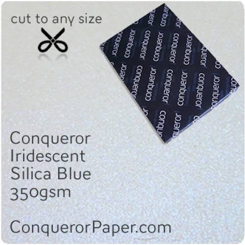 PAPER - IRIDESCENT.37843, TINT:SilicaBlue, FINISH:Iridescent, PAPER:350gsm, SIZE:700x1000mm, QUANTITY:100Sheets, WATERMARKED:No 