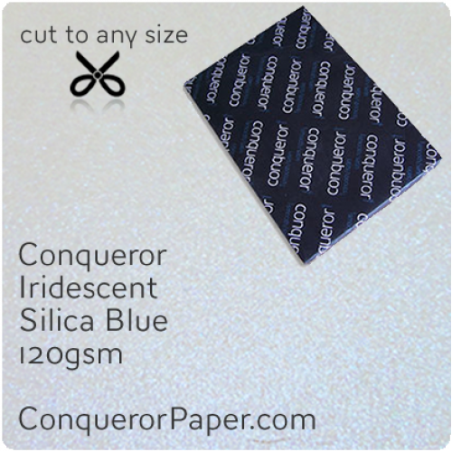 PAPER - IRIDESCENT.96999, TINT:SilicaBlue, FINISH:Iridescent, PAPER:120gsm, SIZE:B1-700x1000mm, QUANTITY:250Sheets, WATERMARKED:No 
