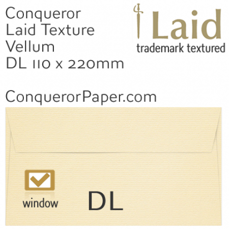 SAMPLE - Laid.01123, WINDOW=Yes, TYPE=Wallet, TINT=Vellum, SIZE=DL-110x220mm, QUANTITY=1