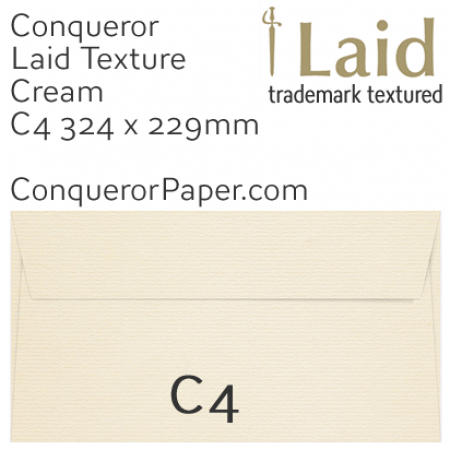 SAMPLE - Laid.03027, TINT=Cream, WINDOW=No, TYPE=Wallet, SIZE=C4-324x229mm, QUANTITY=1