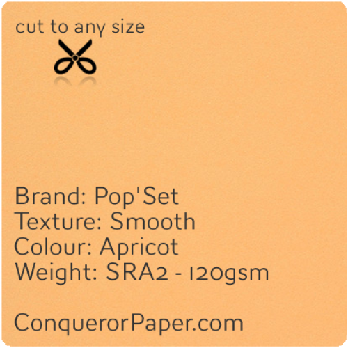 Pop'Set Apricot, PAPER:120gsm, SIZE:SRA2-450x640mm