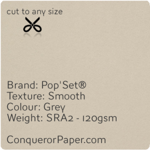 Pop'Set Grey, PAPER:120gsm, SIZE:SRA2-450x640mm