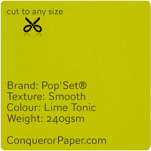 Pop'Set Lime, PAPER:240gsm, SIZE:B1-700x1000mm