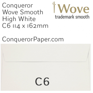 ENVELOPES - Wove.01512, TINT=HighWhite, WINDOW=No, TYPE=Wallet, SIZE=C6-114x162mm, QUANTITY=500