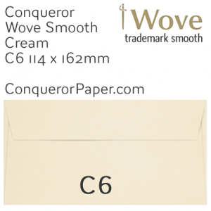 SAMPLE - Wove.01514, TINT=Cream, WINDOW=No, TYPE=Wallet, SIZE=C6-114x162mm, QUANTITY=1