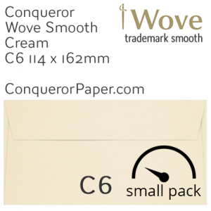 ENVELOPES - Wove.01514SP, TINT=Cream, WINDOW=No, TYPE=Wallet, SIZE=C6-114x162mm, QUANTITY=50