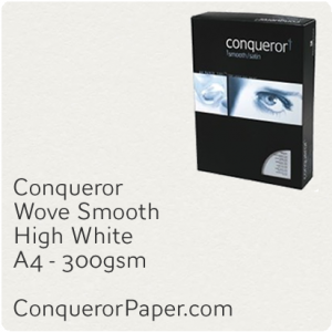 PAPER - Wove.10303C, TINT:HighWhite, FINISH:Wove, PAPER:300gsm, SIZE:210x297mm, QTY:100Sheets, WATERMARK:No
